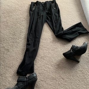 Calvin Klein rayon black pants size 8